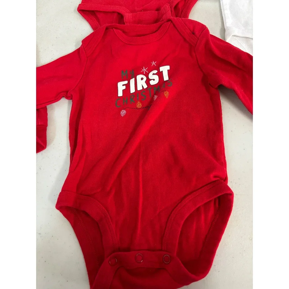 Carters Baby Boy Christmas Avengers Bodysuit Sweatshirt 5 pc Lot 6-9‎ Months